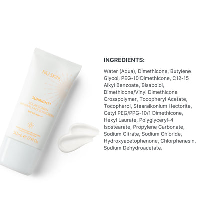 Nu Skin Sunright Solar Sunscreen SPF 50+ | Broad-Spectrum UVA/UVB Protection for Face & Body (50mL) | Water-Resistant for 80 Minutes | Lightweight, Non-Greasy Formula