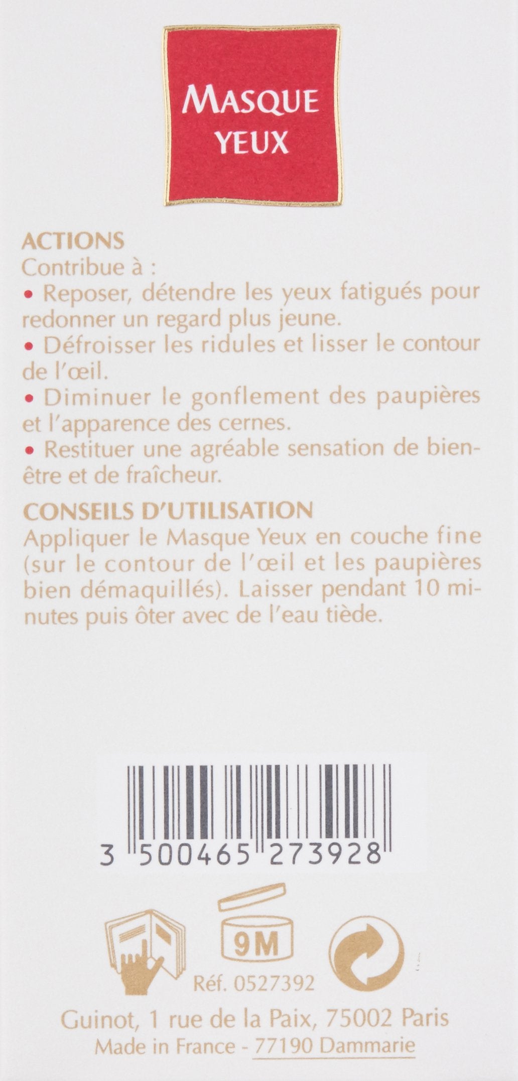 Guinot Instant Eye Mask, 1.05 oz