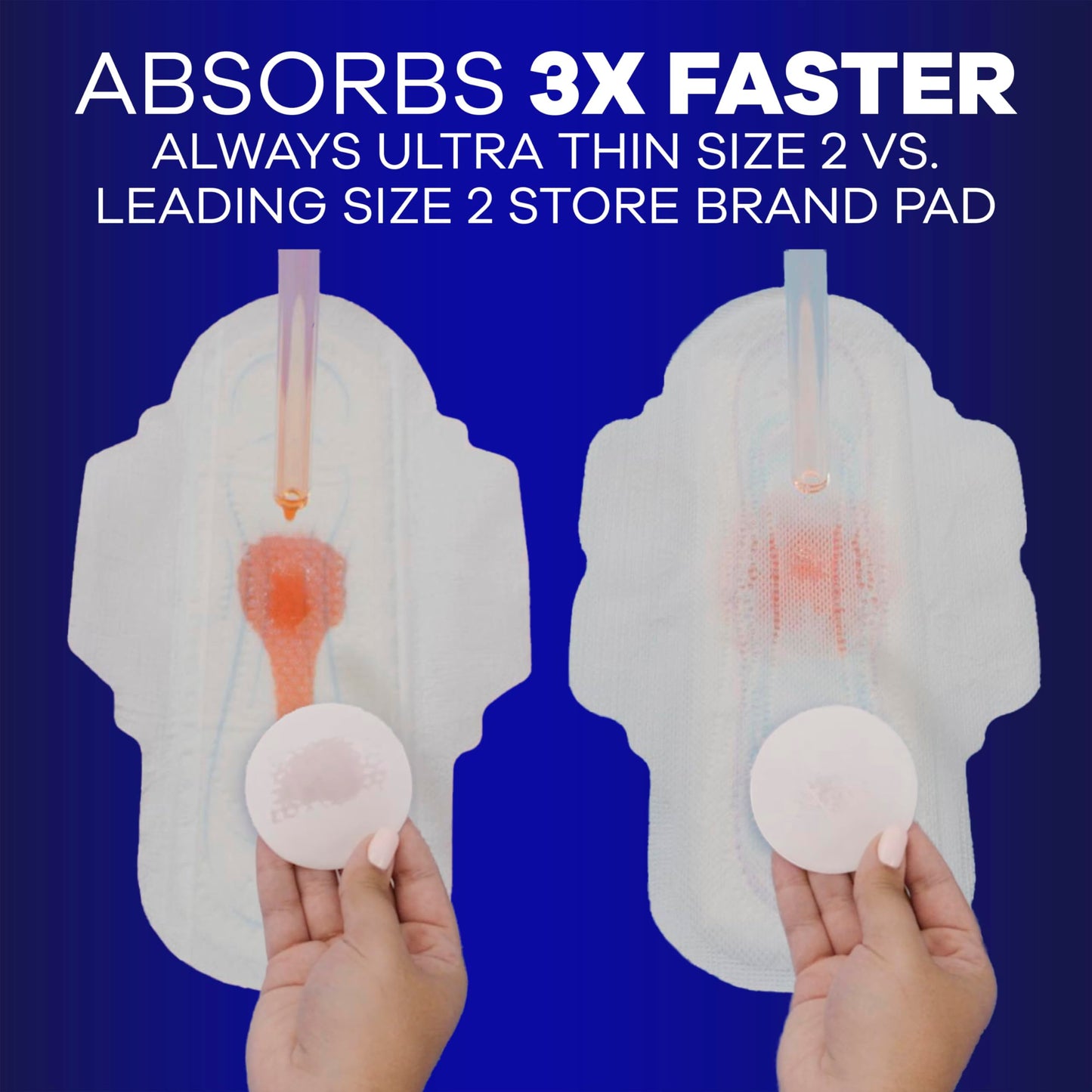 Always Ultra Thin Feminine Pads with Wings for Women, Size 4, Overnight Absorbency, Unscented, Up to 100% Leak-Free Comfort, 36 Count