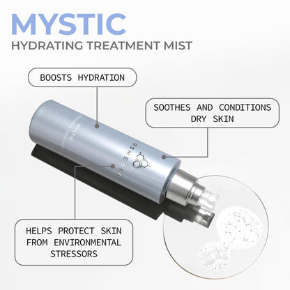 COSMEDIX Mystic Face Moisturizer – Oil-Free Hydrating Mist for Oily, Sensitive & Blemish-Prone Skin – Lightweight Plant-Based Formula for Radiant, Refreshed Glow – 150 ml / 5 fl oz