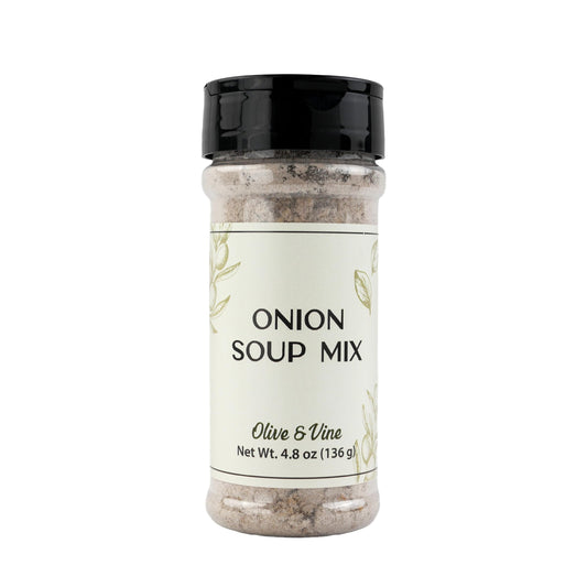 Olive & Vine Onion Soup Mix, Savory Flavor, For Soups & Dips, Rich Tradition, Authentic Taste, For Global Recipes (4.8 Ounce)