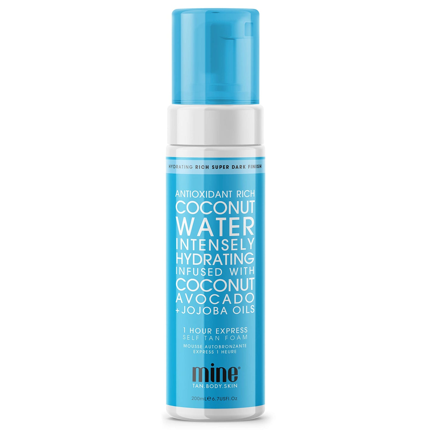 MineTan Coconut Water Based Self Tanner | Delivers a Flawless | Streak-Free Super Dark Brown Finish | Restores Skin Hydration | World's First Coconut Water Based Sunless Tanner, 100% Vegan