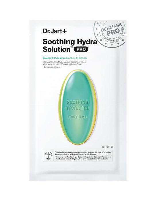 Dr.Jart+ Dermask Soothing Hydra Solution Korean Face Mask for Visibly Irritated Skin | Sheet Mask | Korean Skin Care
