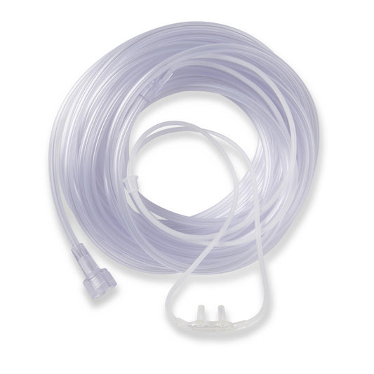 Medline HUDU8507 Soft-Touch Nasal Oxygen Cannula, Universal Connector, 7-ft. Tubing Length, Adult Size, Pack of 50