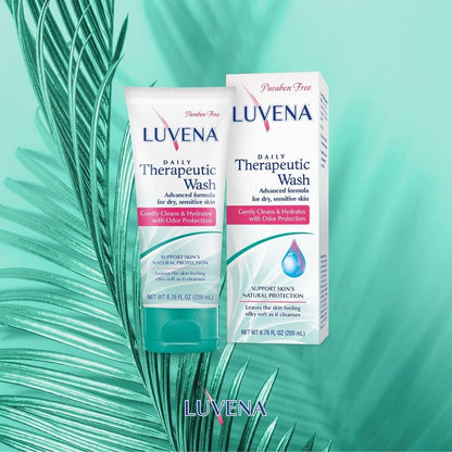 LUVENA Personal Wash - Intimate Wash for Women - Gentle Feminine Wash to Help Moisturize and Resist Odor - pH Balanced, Vitamin E, Paraben Free - Sweet Pea Scented 1pk- (6.76 oz)