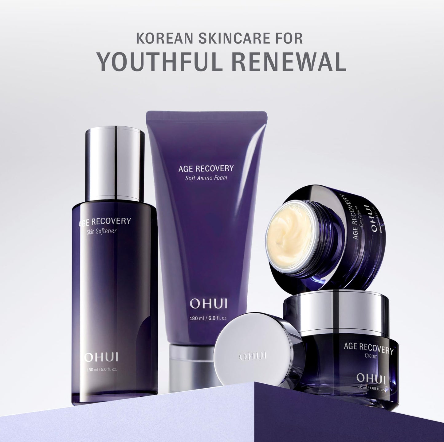 O Hui Age Recovery Eye Cream | Korean Skin Care | Moisturizing Eye Treatment with Collagen & Peptides | Visibly improves Firmness, Wrinkles, and Dark Circles