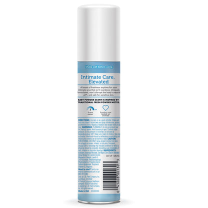 Summer's Eve Baby Powder Gentle Daily Feminine Spray with Talc-Free, Odor-Neutralizing and Moisture-Absorbing Formula, 2 Oz, Pack of 24
