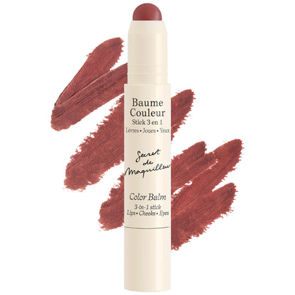 Embryolisse Color Balm 3-in-1 Stick, Mocha, Multi-Use Tint for Eyes Lips & Cheeks, Hydrating Balm with Centella Asiatica & Aloe Vera, Vegan, Fragrance Free, 0.08 oz