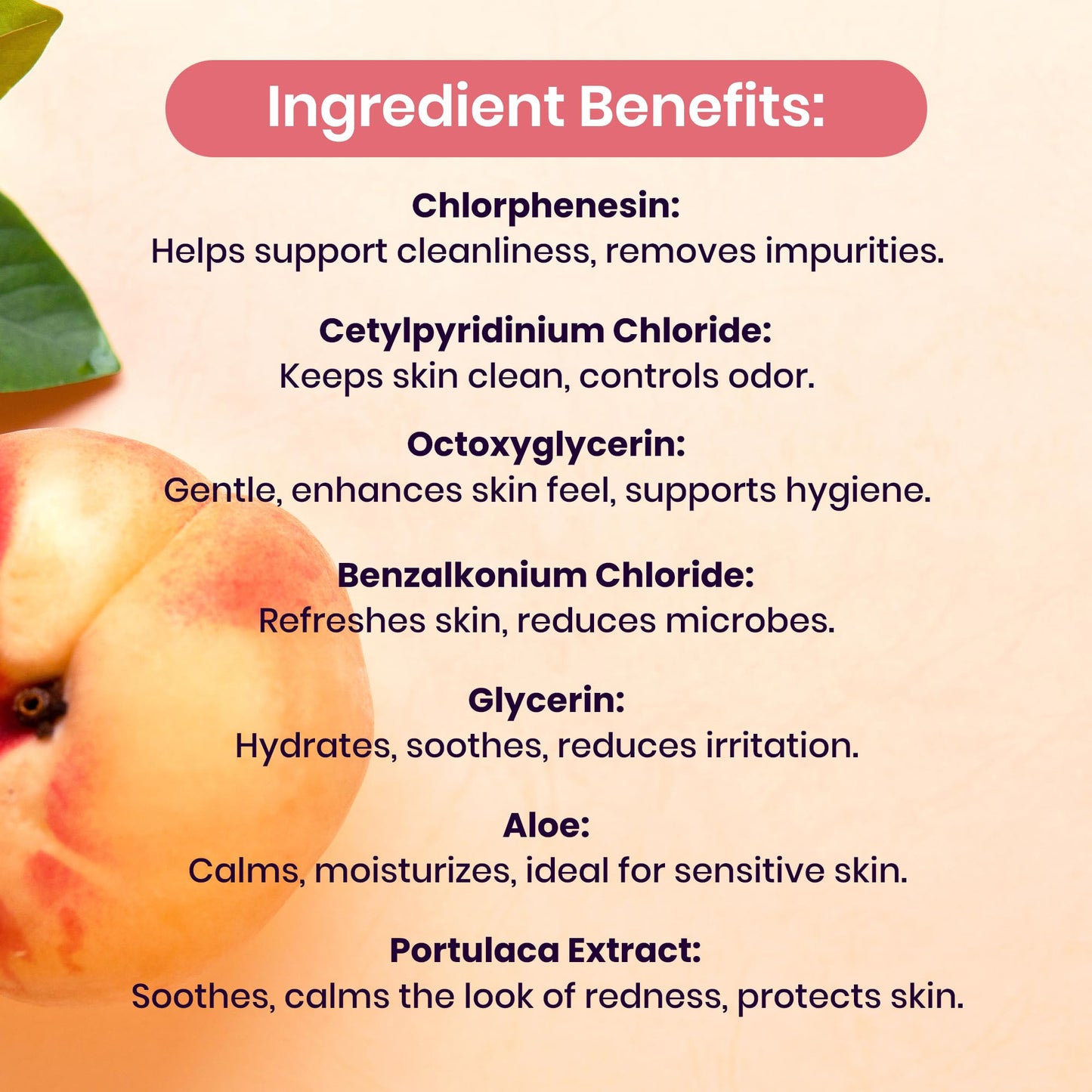Sweetums Peach Scented Daily Feminine Wipes for Women – pH Balanced Unflavored Intimate Wipes – Water-Based, Aloe-Infused, Gentle on Sensitive Skin – Vegan, No Alcohol or Dyes, Travel-Friendly - 30ct
