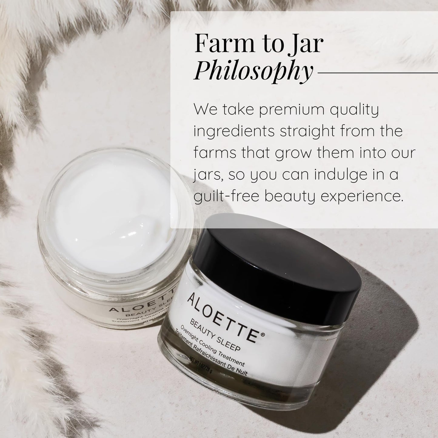 Aloette Beauty Sleep Soothing Face Mask - Anti-Aging Facial Mask with Hyaluronic Acid & Squalene for Firmer, Smoother & Softer Looking Skin - Overnight Cooling Treatment for Inflammation & Redness