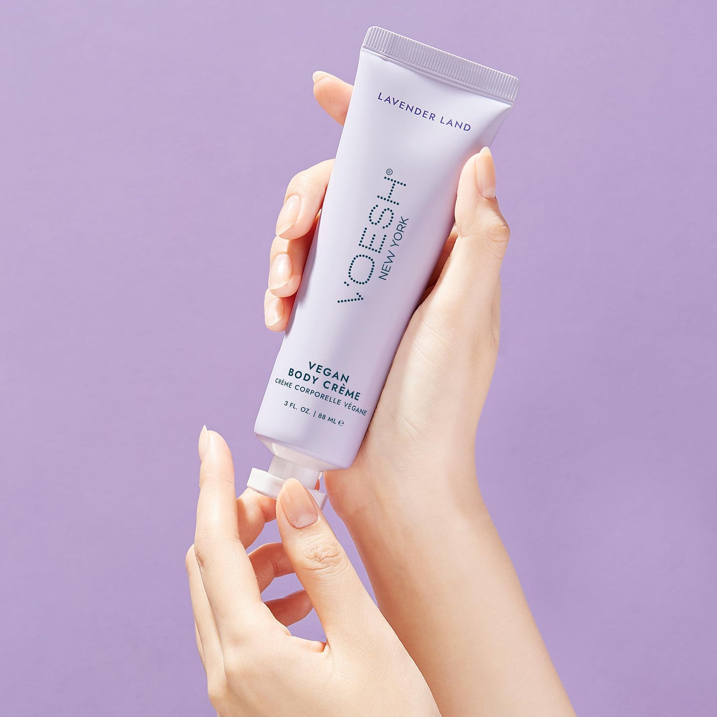 VOESH Vegan Body Creme - Skin Moisturing Cream, K-Beauty Korean Skincare, Lavender Land - 3oz