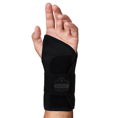 Ergodyne ProFlex 4005 Wrist Brace, Splint Open Stay for Structured Wrist Support, Adjustable Single Strap