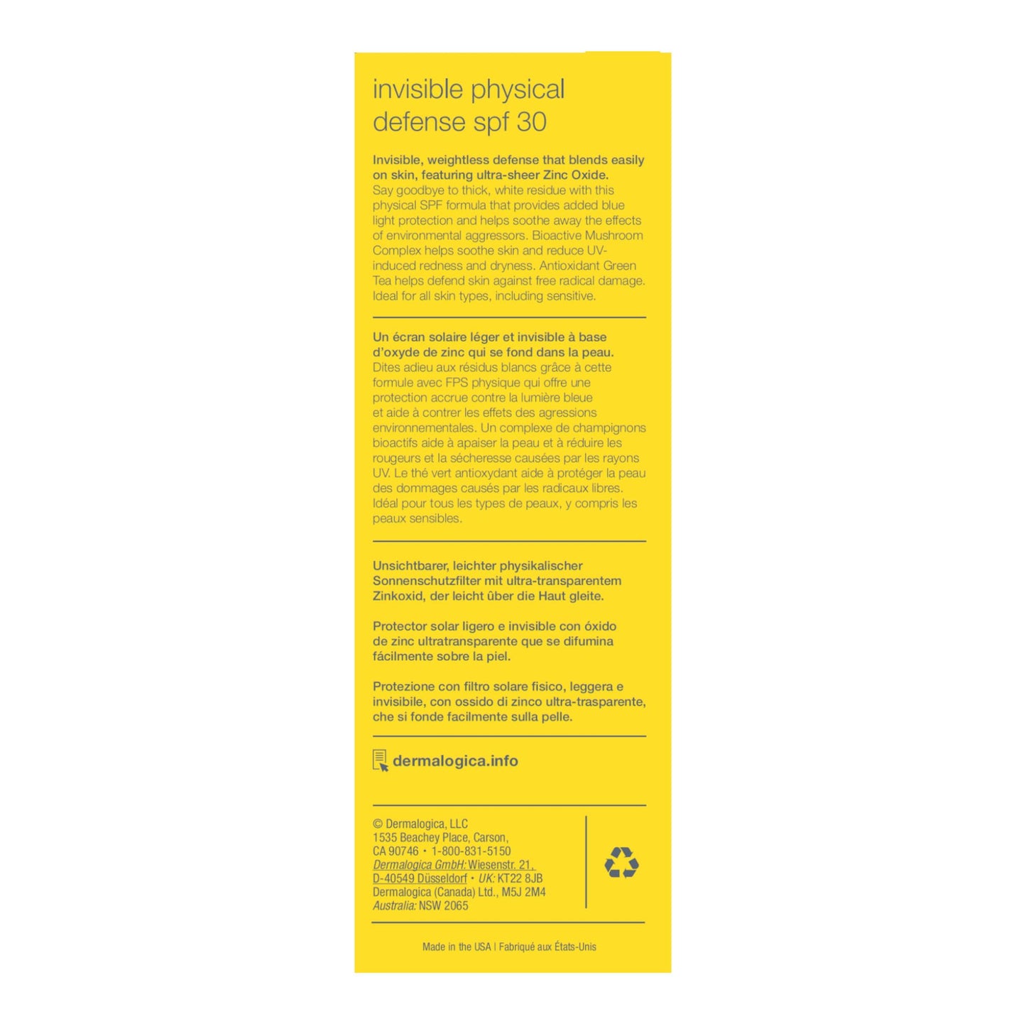 Dermalogica Invisible Physical Defense SPF30 (1.7 Fl Oz) Face Sunscreen Moisturizer - Non-Greasy Formula That Defends Against UVA/UVB/Blue Light