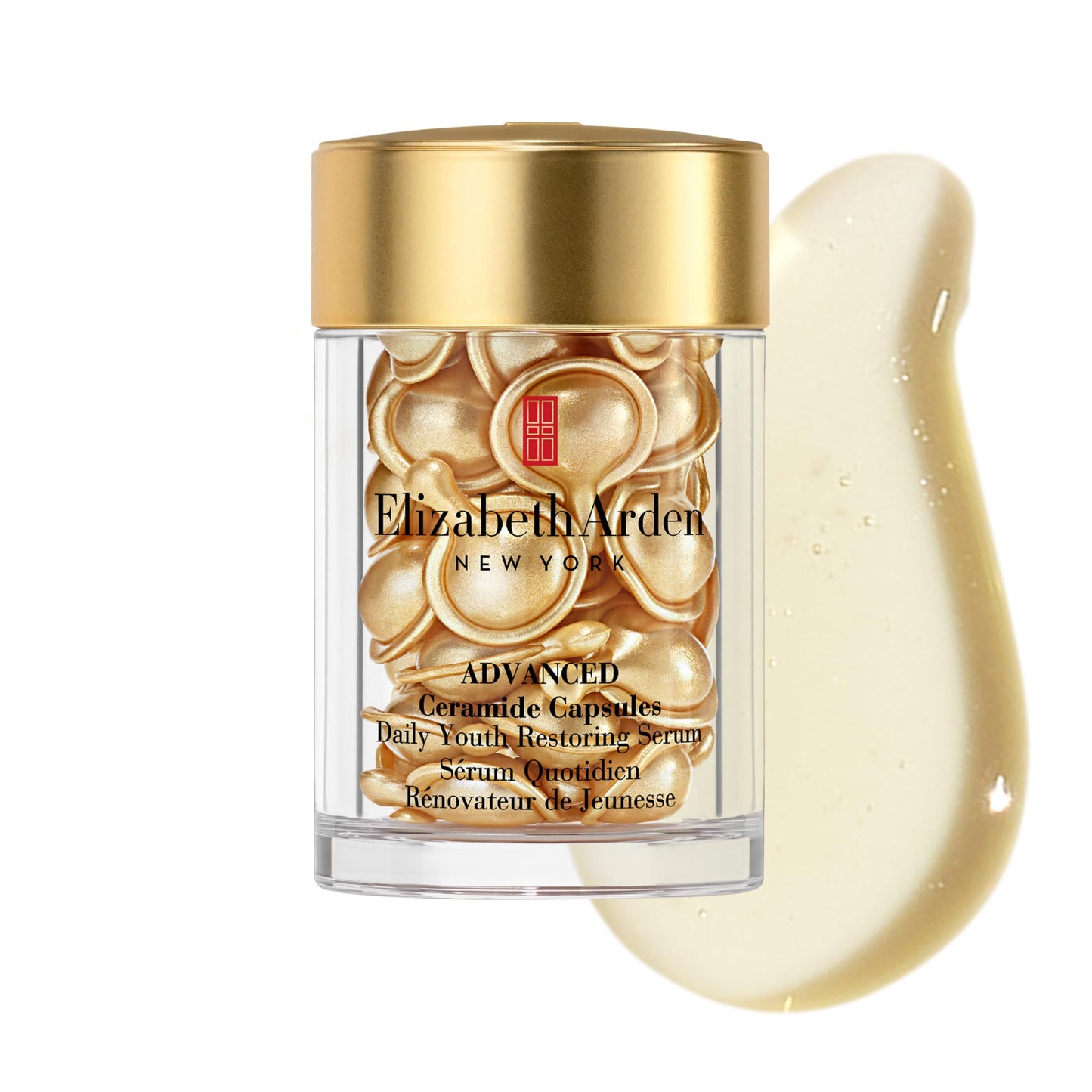 Elizabeth Arden Advanced Ceramide Face Serum Capsules, Anti-Aging Skincare, Fragrance-Free Hydrating Formula for Radiant, Firm Skin, Nourishing and Strengthening