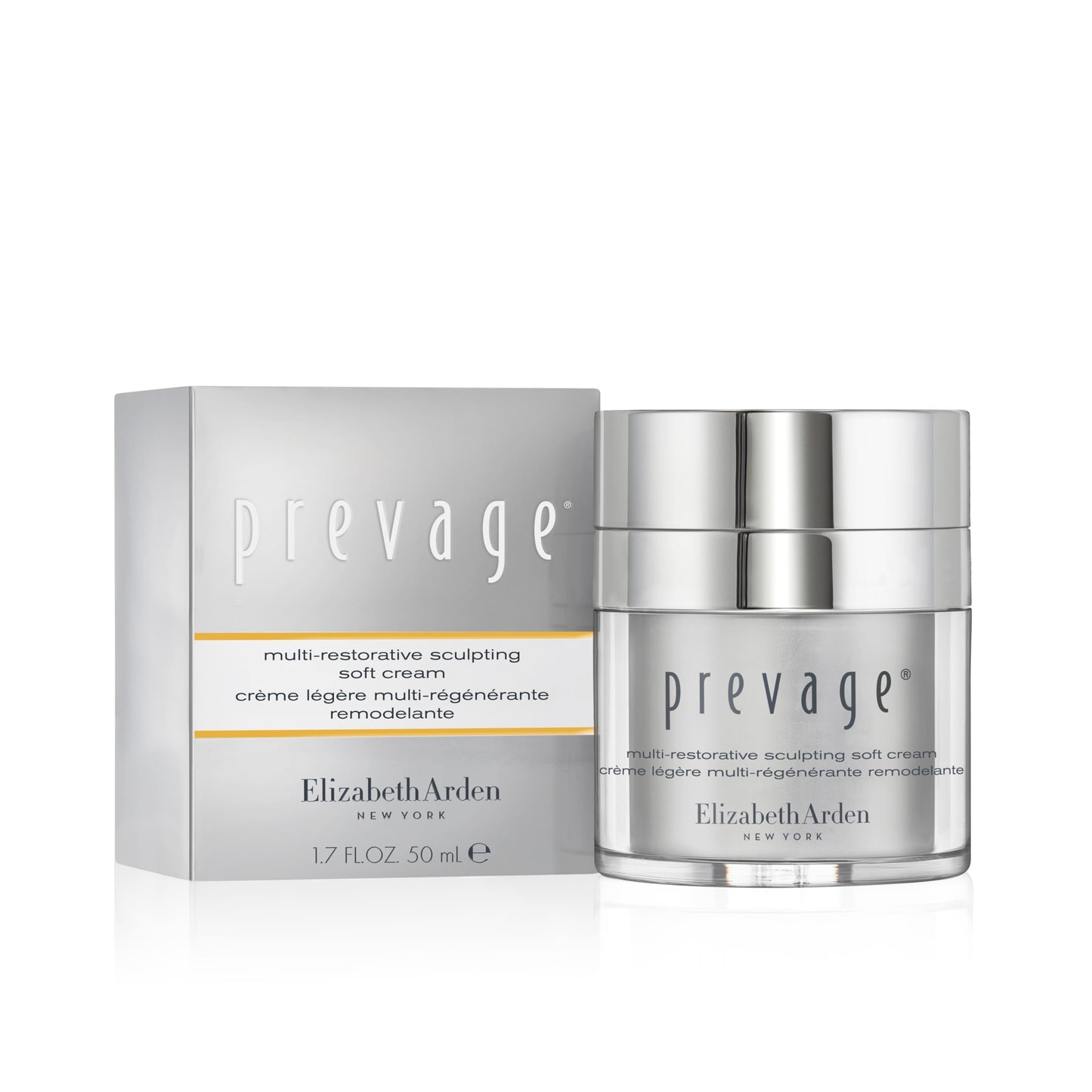 Elizabeth Arden PREVAGE Multi-Restorative Sculpting Soft Cream Firming Face Moisturizer with Idebenone, Carnosine and GraviLift Technology, 1.7 oz