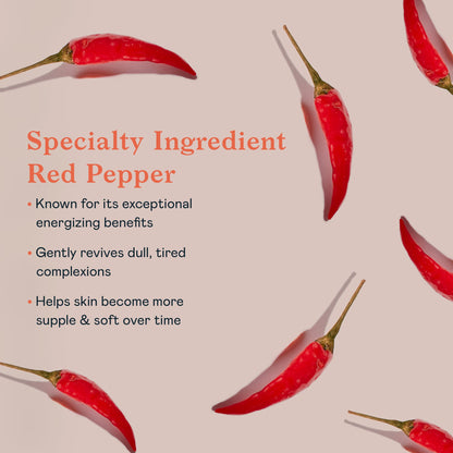 Erborian Red Pepper Paste Face Mask - Energizing & Radiance Boosting Facial Mask for Hydration & Glow with Vitamins C & E, Antioxidants & Soothing Liquorice Extract - Korean Skin Therapy