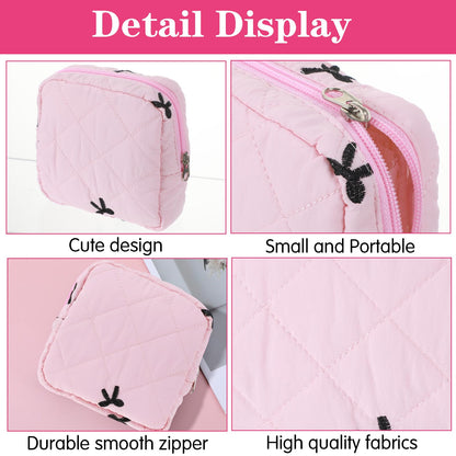 Pink Period Bags for Girls, Cute Period Pouch for Pads Sanitary Napkins Small Tampons, Sanitary Napkin Storage Bag First Gifts for Girls