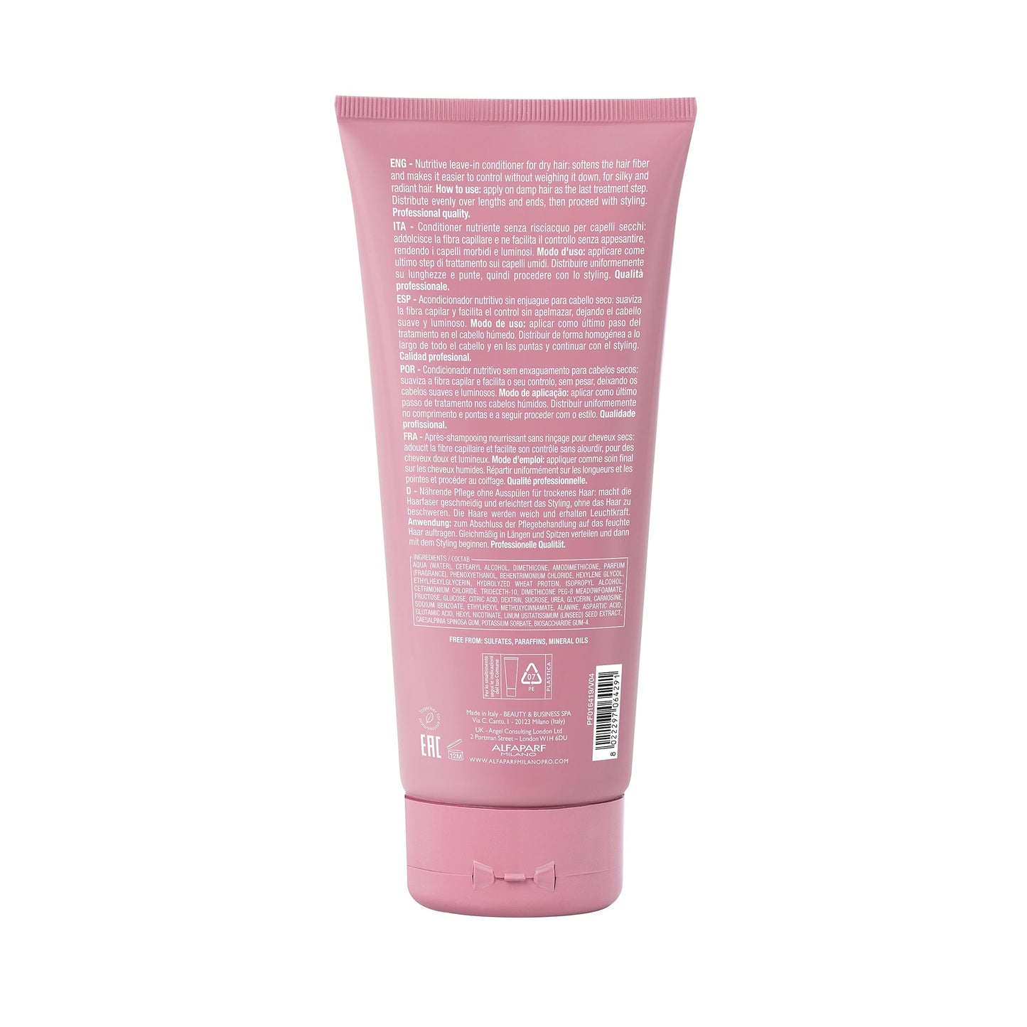 ALFAPARF MILANO Semi di Lino Moisture Nutritive Shampoo and Conditioner Set for Dry Hair - Sulfate Free Moisturizing Shampoo and Conditioner - Safe on Color Treated Hair - Adds Shine and Softness