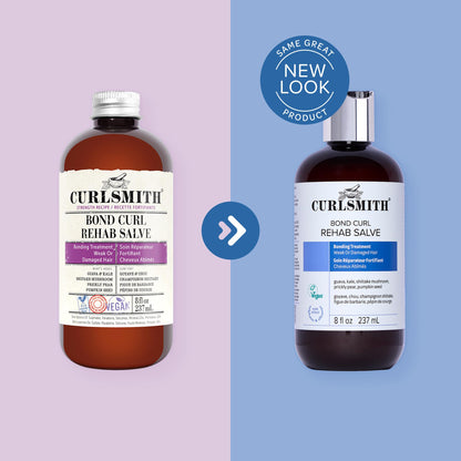 CURLSMITH Bond Curl Rehab Salve - Protein-Rich Treatment, Bond-Building Hair Treatment, For All Curl Types, Vegan & Cruelty Free