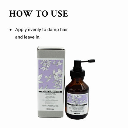 Davines Naturaltech Calming Superactive, Soothing & Relieving for Sensitive Scalp - With Blueberry Phytoceuticals - Leave-In Serum Calms Irritation Instantly, Travel Size, 3.38 Fl Oz