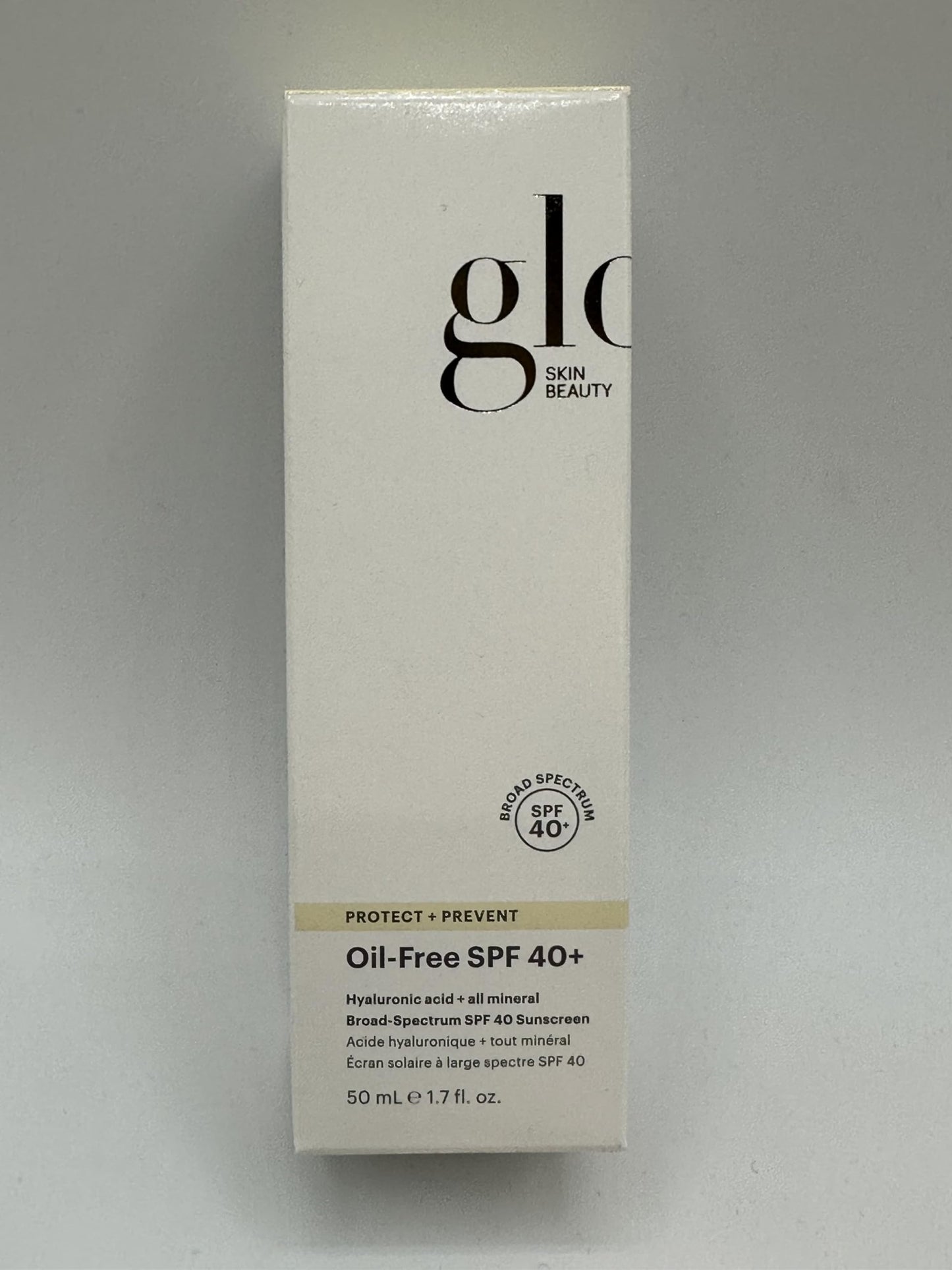 Glo Skin Beauty Oil Free SPF 40+ Hyaluronic Acid Infused All Mineral Sunscreen - Protect Against Sun Damage & Aging Environmental Skin Stressors - Weightless, Invisible Finish