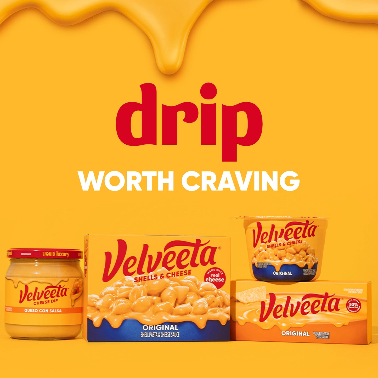 Velveeta Shells & Cheese Original Shell Pasta with 2X the Creamy Shells Big Bowl Microwave Meal, 5 oz Tray