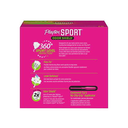 Playtex Sport Odor Shield Tampons 32ct Regular/Super and Sport Tampons 36ct Super Plus Absorbency