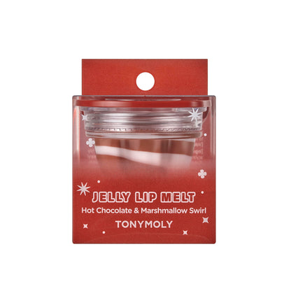 TONYMOLY Hot Chocolate & Marshmallow Swirl Jelly Lip Melt – Hydrating & Nourishing Lip Balm with Subtle Brown Tint, Non-Sticky Glossy Finish, Limited Edition Korean Lip Care for Soft, Smooth Lips