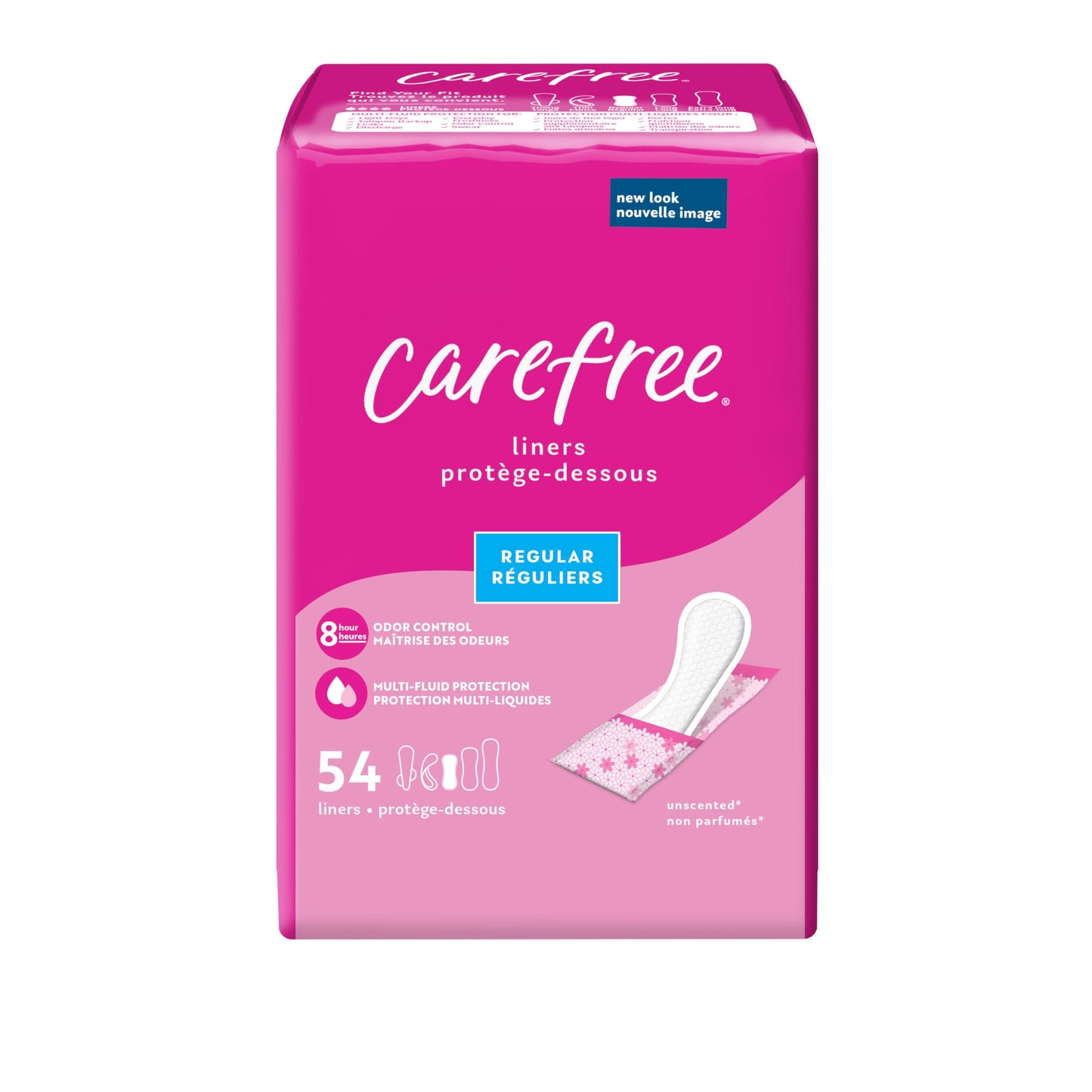 Playtex Sport Tampons, Regular Absorbency, Fragrance-Free - 48ct (Packaging May Vary) & Carefree Panty Liners, Regular Liners, Wrapped, Unscented, 54ct (Packaging May Vary)