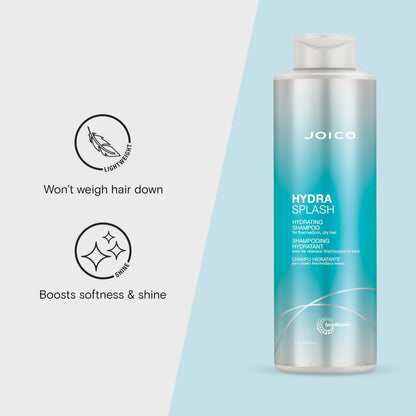 Joico HydraSplash Hydrating Shampoo | For Fine, Medium, Dry Hair | Replenish Moisture | Add Hydration & Softness | With Sea Kelp & Coconut Water