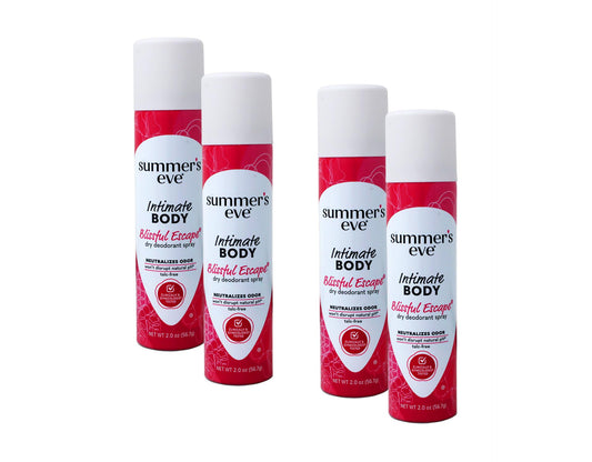 Summer's Eve Intimate Blissful Escape Dry Body Deodorant, 2 Ounce (Pack of 4)
