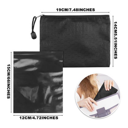 Tampon Disposal Bags Pack of 101,Black Sealable and Prevents Odours Feminine Hygiene Disposal Bag with Storage Bag 4.7x6 inches Opaque Sanitary Trash Bags for Tampons,Hygienic Products