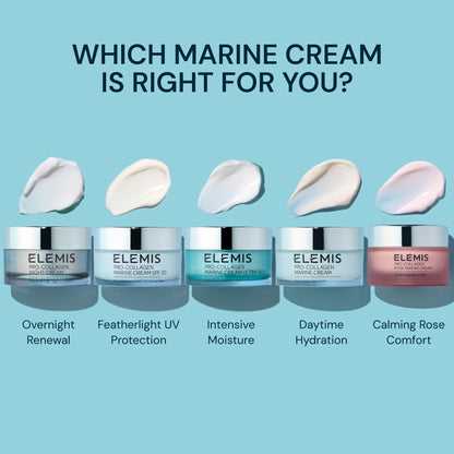 ELEMIS Pro-Collagen Marine Cream Ultra Rich – Deeply Hydrating Anti-Wrinkle Cream for Dry Skin, Firms, Smooths and Nourishes Dry Skin