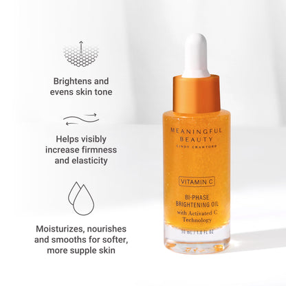 Meaningful Beauty Vitamin C Bi-Phase Brightening Oil with Activated C Technology