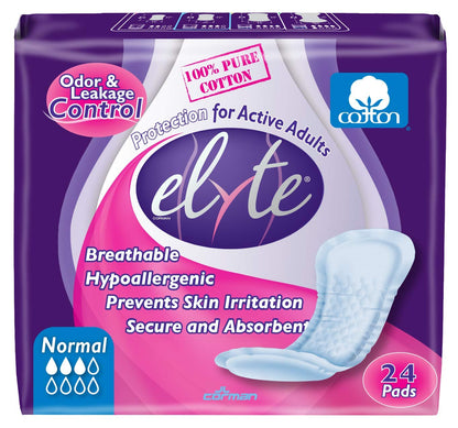 Elyte Elyte Light Inco Pads Normal, 24-Count (Pack of 1)