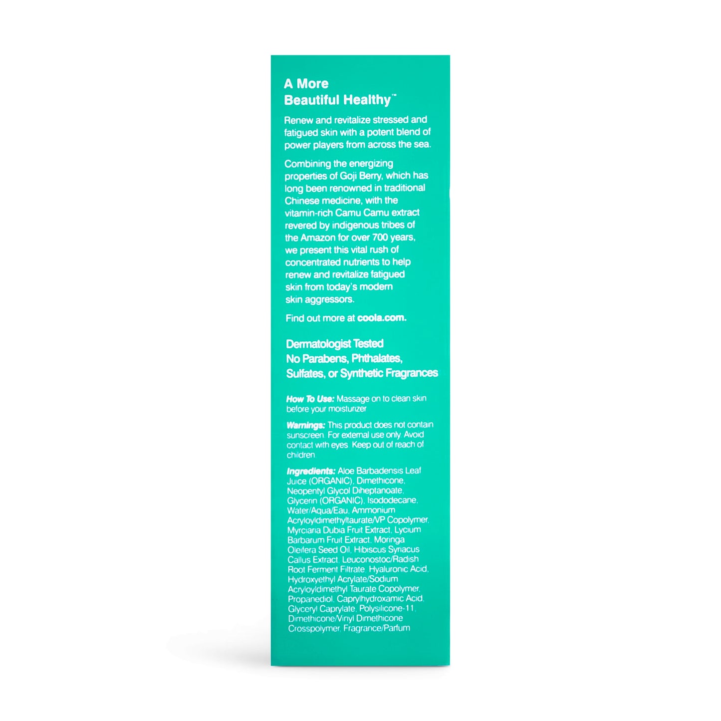COOLA Organic Vital Rush Skin Renewal Serum, Dermatologist Tested Skin Barrier Protection with Vitamin C and Hyaluronic Acid, Vegan and Gluten Free, 1 Fl Oz