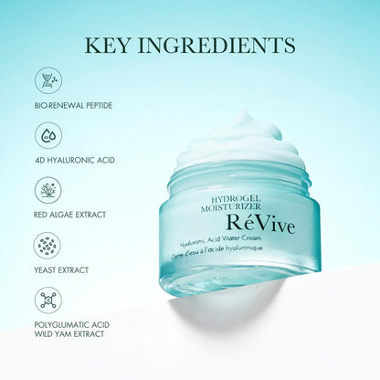 RéVive Hydrogel Daily Face Moisturizer - Lightweight Water Cream & Peptide Moisturizer - Anti Aging Skin Care to Help Prevent Future Signs of Aging, Improve Fine Lines & Boost Skin Radiance (1.7 Oz)