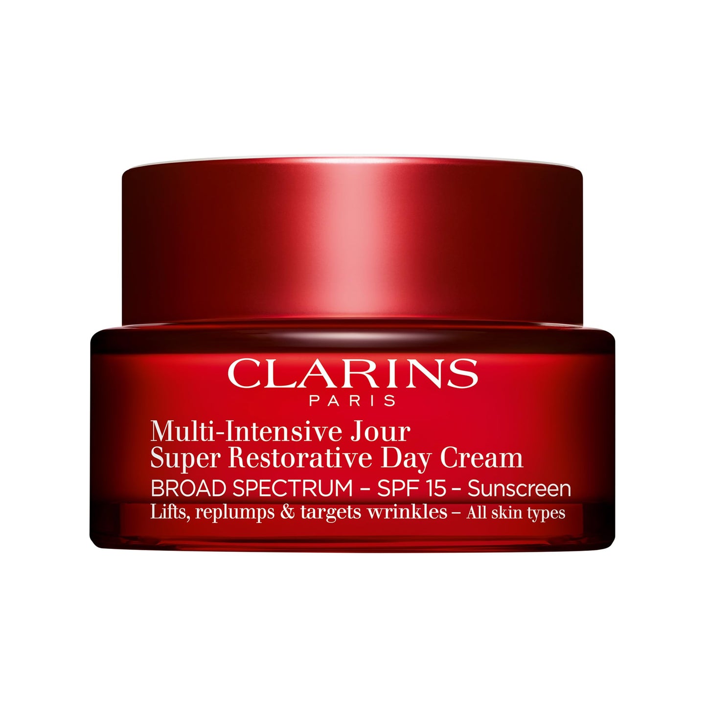 Clarins Super Restorative Day Cream, Broad Spectrum SPF 15 Sunscreen | Anti-Aging Moisturizer For Mature Skin Weakened By Hormonal Changes | Replenishes, Illuminates & Densifies Skin|Targets Wrinkles