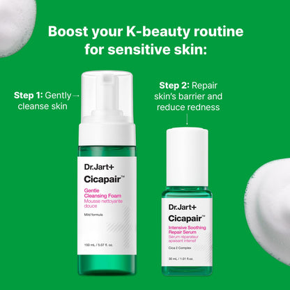 Dr.Jart+ Cicapair Sensitive Skin Korean Face Serum for Redness and Barrier Repair with Centella Asiatica | Korean Skin Care, 1.01 Fl Oz
