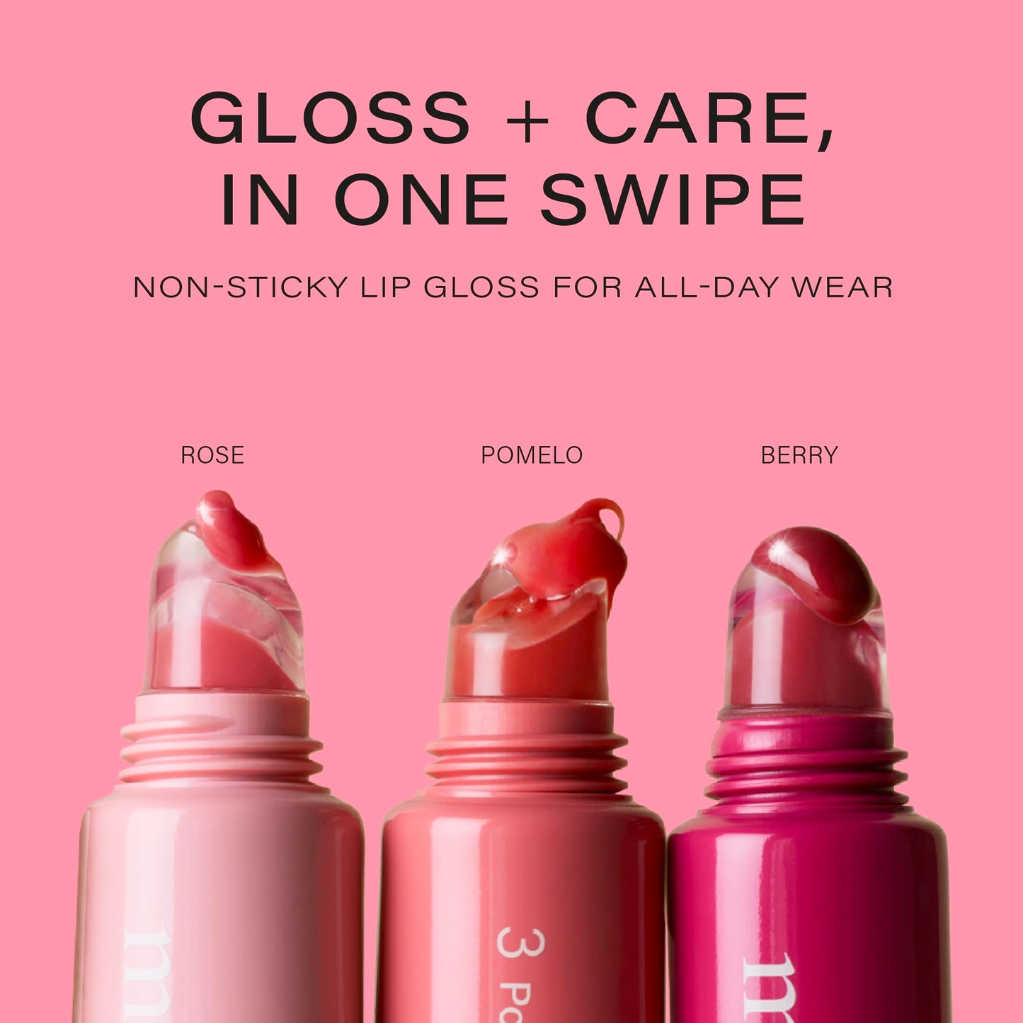 Melixir Vegan Lip Treatment, Sheer Tinted Lip Balm for Instant Hydration & Shine, Moisturizing Lip Gloss, Infused with Vegan Collagen & Jojoba Oil, Cruelty-Free, Korean Skincare-4 Berry(0.5oz/15g)