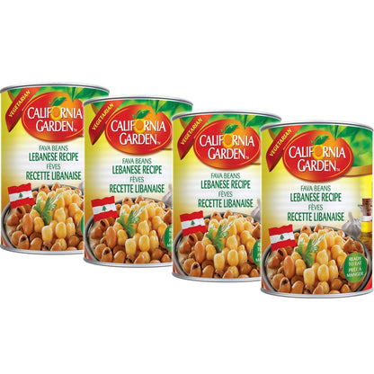 California Garden Fava Beans Lebanese Recipe 450g (4 cans)