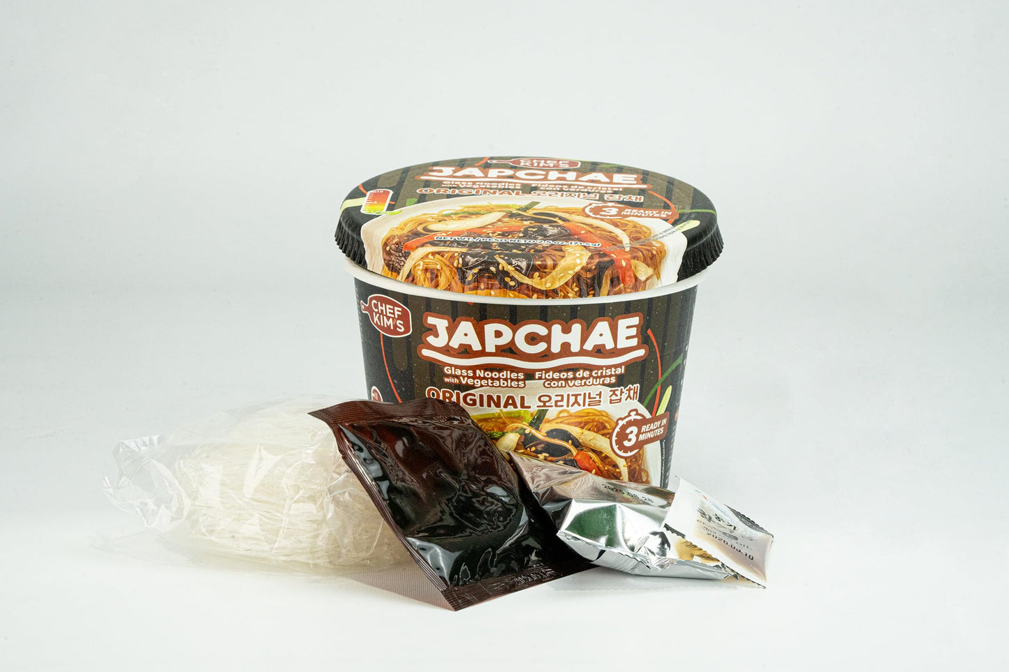 Chef Kim's, Japchae Korean Glass Noodles with Vegetables, 6 Bowls (6 Bowls, Original)