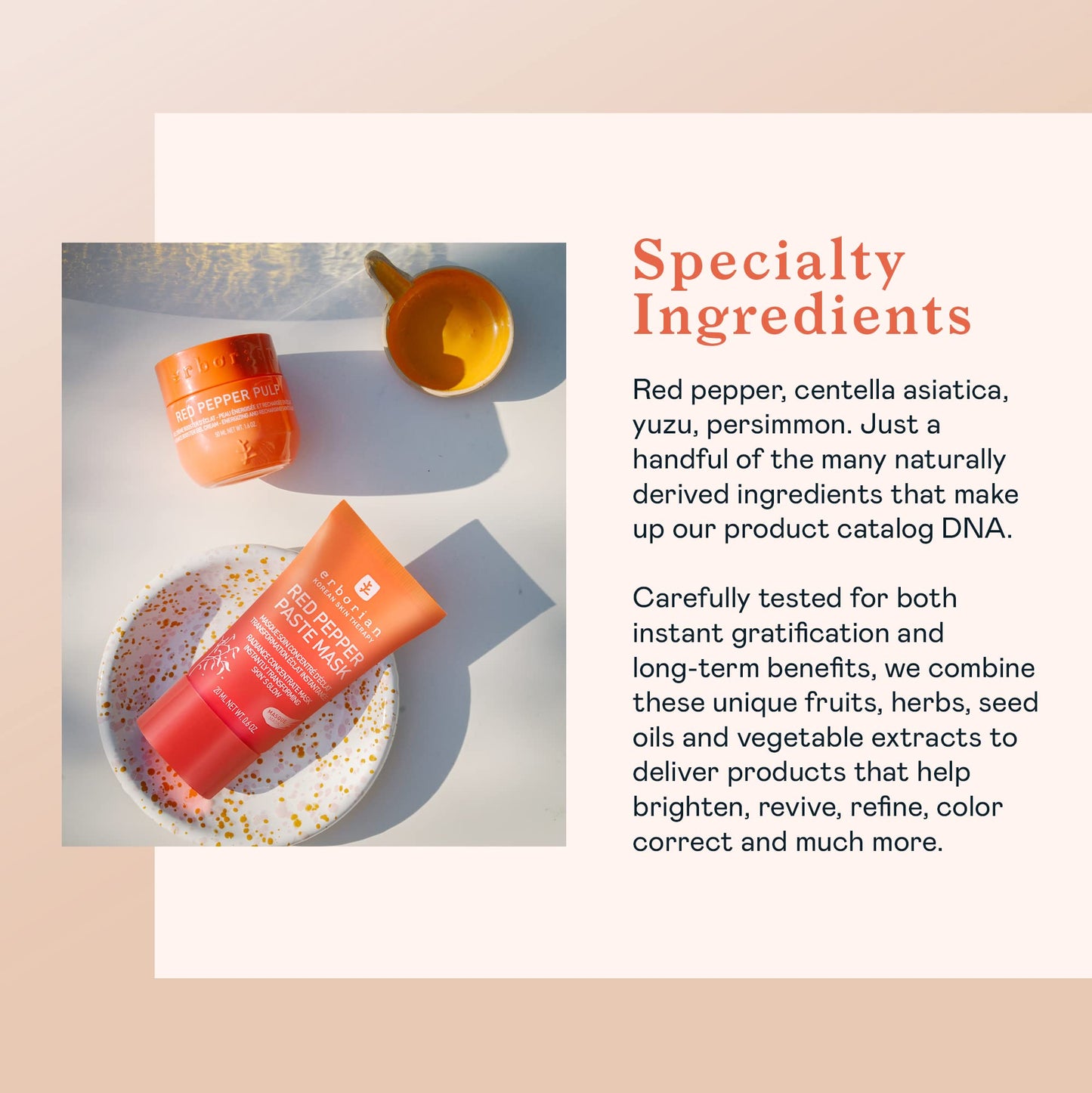 Erborian Red Pepper Paste Face Mask - Energizing & Radiance Boosting Facial Mask for Hydration & Glow with Vitamins C & E, Antioxidants & Soothing Liquorice Extract - Korean Skin Therapy