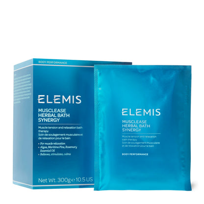 ELEMIS Musclease Herbal Bath Synergy 10 Pack, Muscle Relief Therapy Soak To Ease Tension & Promote Recovery