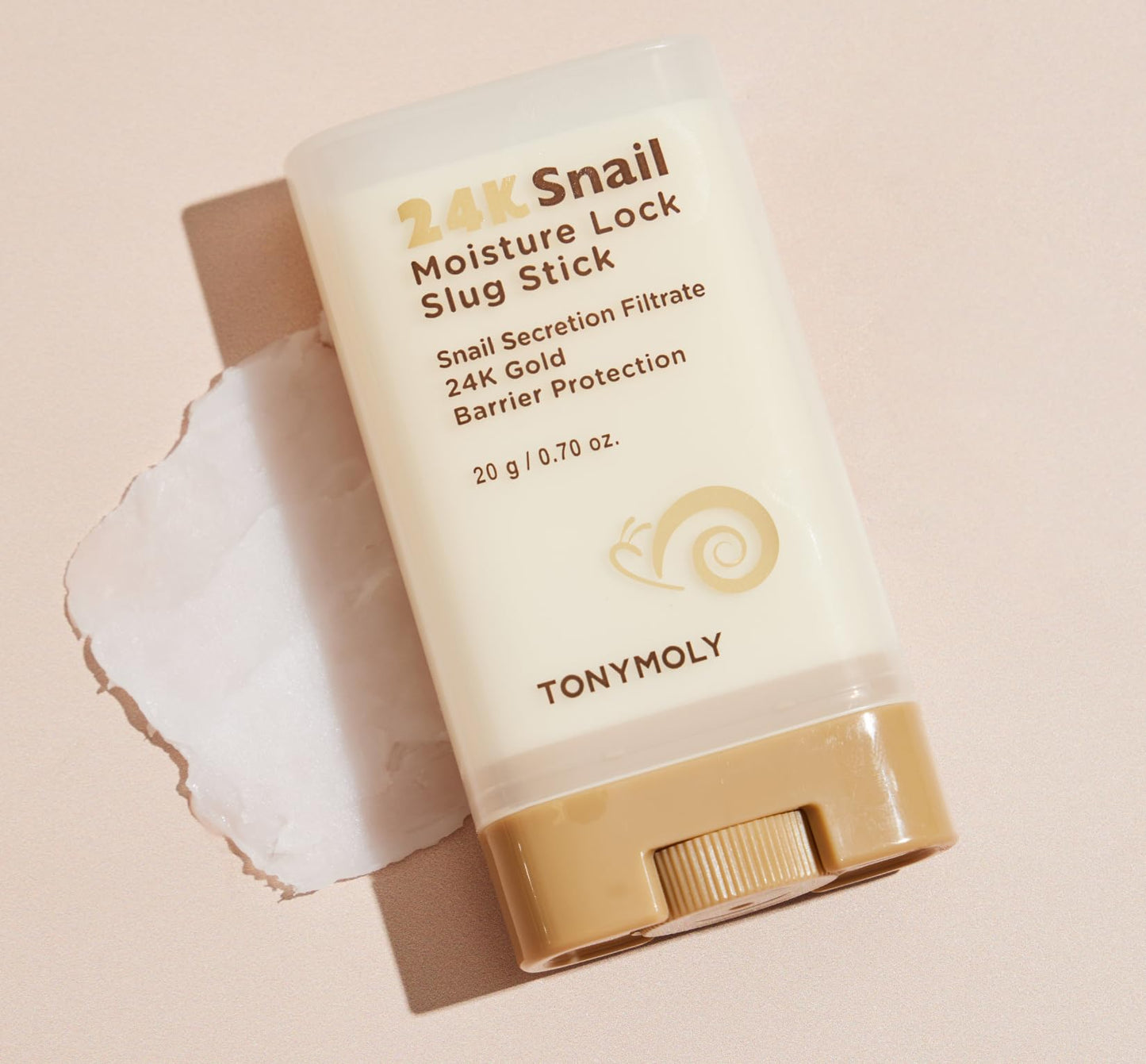 TONYMOLY 24K Snail Moisture Facial Stick 20g – Hydrating Multi Balm with Snail Mucin & 24K Gold for Glowing Skin, Anti-Aging Skincare, Moisture Barrier Protection, Korean Skincare