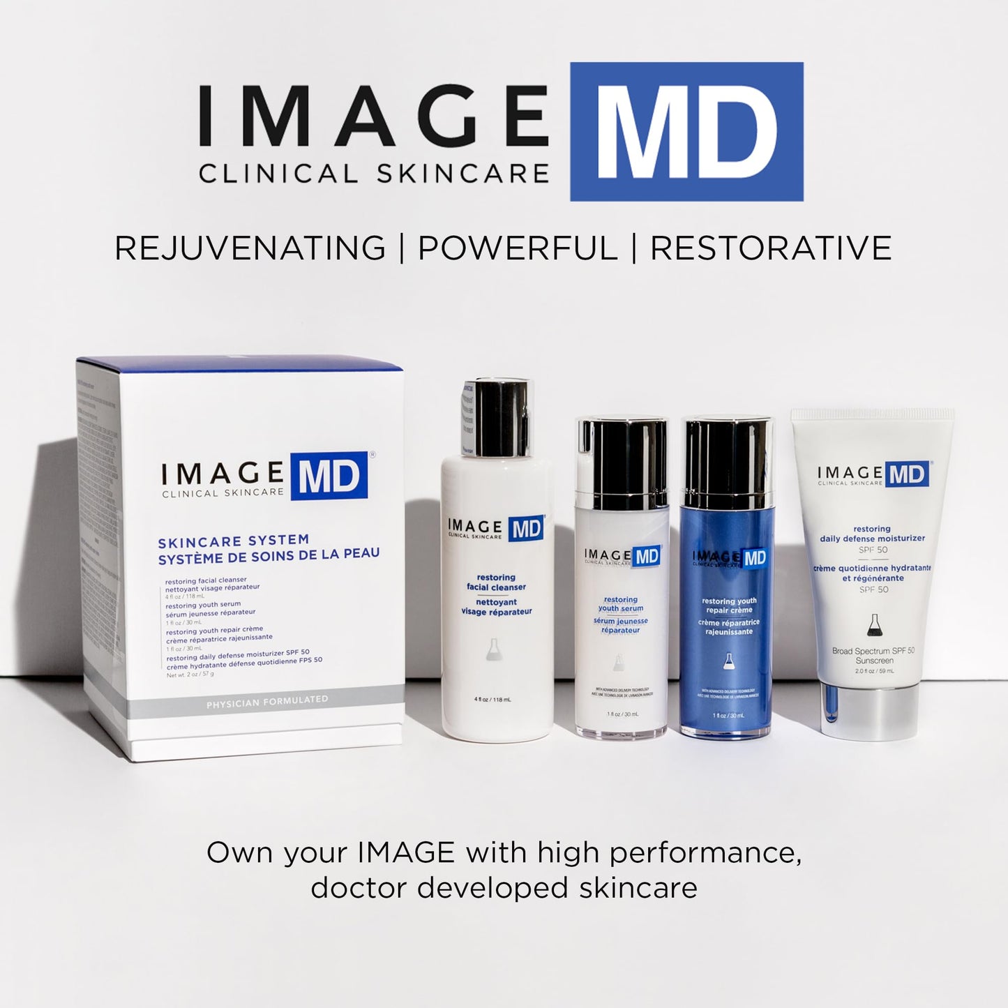 IMAGE Skincare MD Restoring Youth Face Serum, with Vitamin C and Hyaluronic Acid, 1 Fl Oz