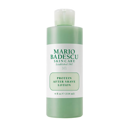 Mario Badescu Protein After Shave Lotion for Combination, Oily and Sensitive Skin | Lightweight Moisturizer that Minimizes Razor Burn and Ingrown Hairs |Formulated with Oatmeal & Allantoin| 2 FL OZ