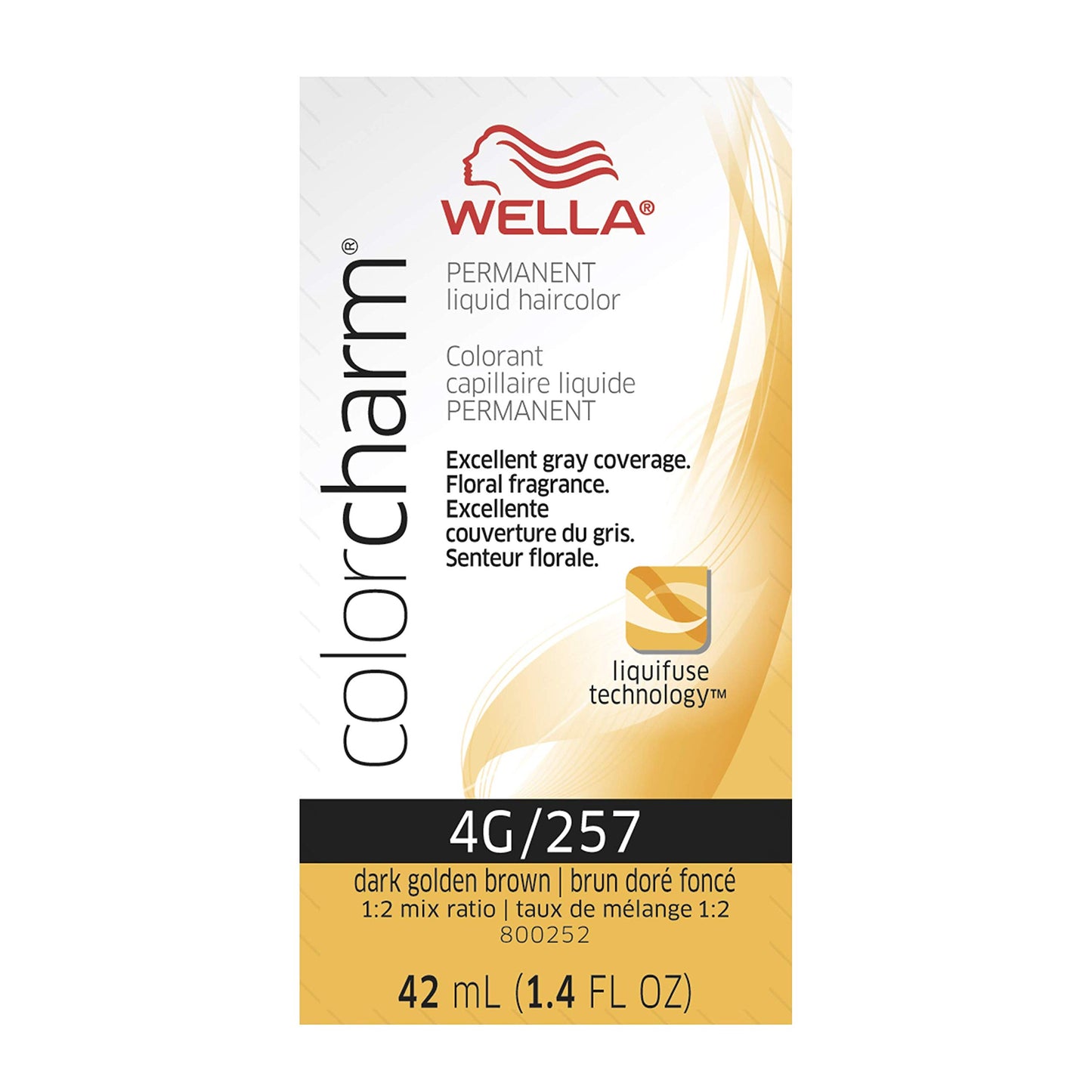 WELLA Color Charm Permanent Liquid Hair Color for Gray Coverage, Brown