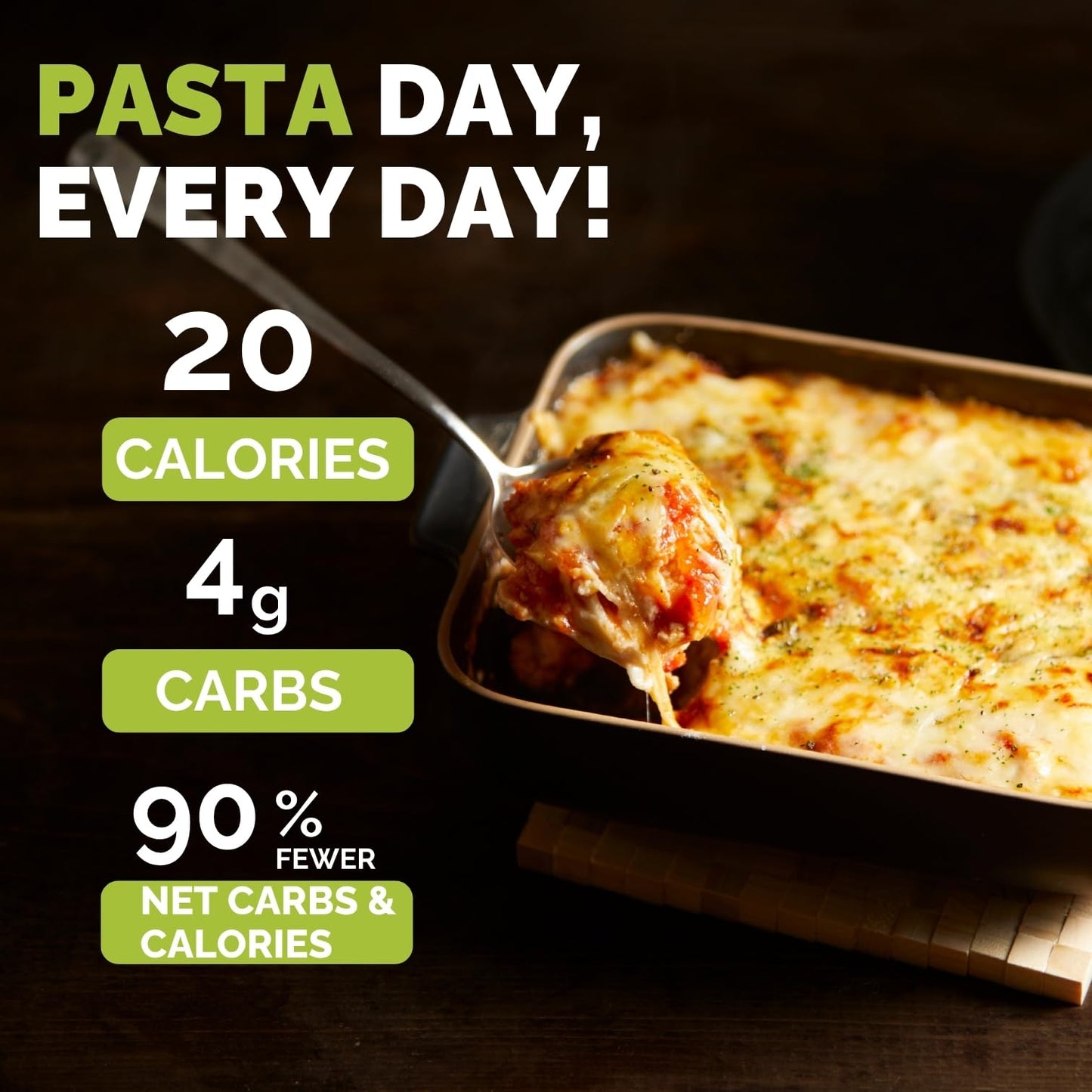 Palmini Lasagna Sheets | Low-Carb, Low-Calorie Hearts of Palm Lasagna Sheet | Keto, Gluten Free, Vegan, Non-GMO | As seen on Shark Tank |(12 Ounce - Pack of 3)
