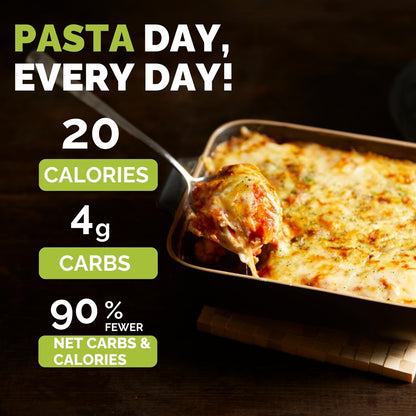 Palmini Lasagna Sheets | Low-Carb, Low-Calorie Hearts of Palm Lasagna Sheet | Keto, Gluten Free, Vegan, Non-GMO | As seen on Shark Tank |(12 Ounce - Pack of 3)